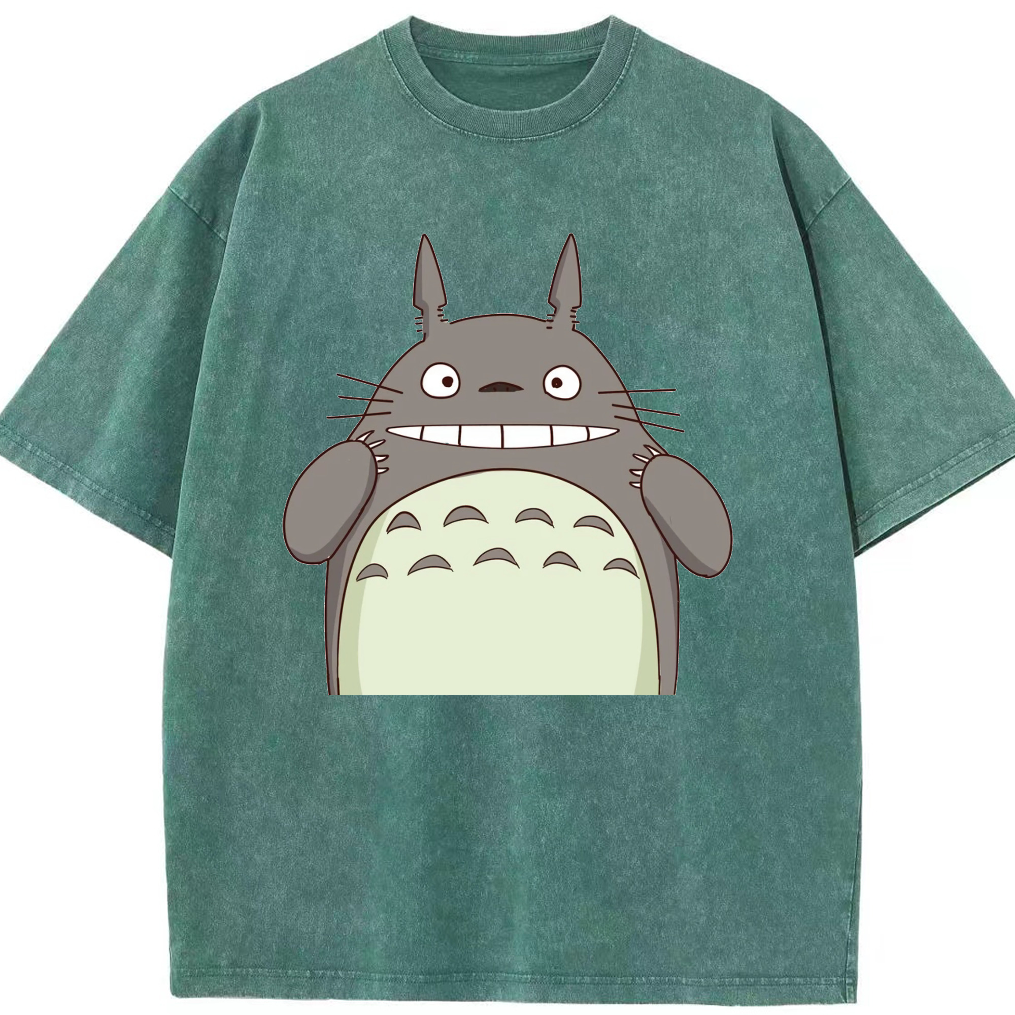 （画像用） となりのトトロ 草壁メイ 草壁サツキ My Neighbor Totoro Satsuki Kusakabe Mei Kusakabe 綿100% ヴィンテージ風 半袖Tシャツ（フロントプリント）